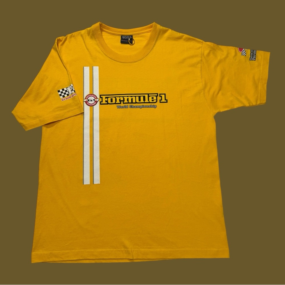 Vintage Monaco Grand Prix Yellow Racing T-Shirt